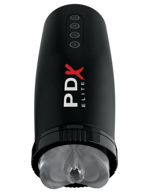 Pipedream - PDX Elite Motorbator 2 - Przezroczysty/Czarny-Erotiekvoordeel.nl