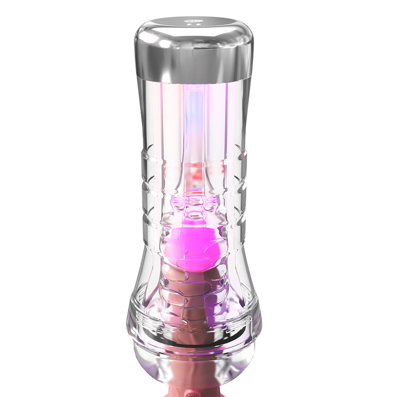 Pipedream - PDX Elite Viewtube Plus See-Thru EZ-Grip Stroker Masturbator -Erotiekvoordeel.nl