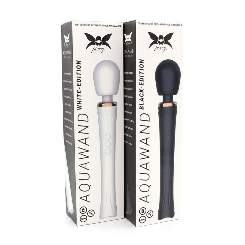 Pixey - Aqua Wand Vibrator - The Black Edition - black-Erotiekvoordeel.nl