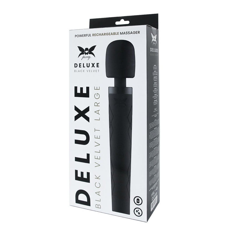 Pixey Deluxe - Black Velvet - Wand Vibrator-Erotiekvoordeel.nl