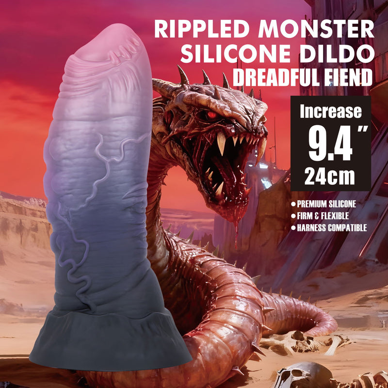 Power Monsters - Dreadful Fiend - Monster Dildo - 24 cm - Multicolored-Erotiekvoordeel.nl