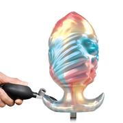 Power Monsters - Ebon Leviathan - Plug anal inflable - 18 cm - Multicolor-Erotiekvoordeel.nl