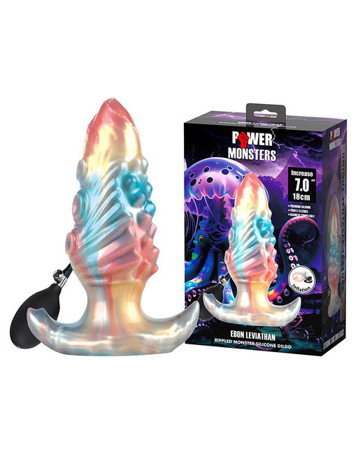 Power Monsters - Ebon Leviathan - Aufblasbarer Buttplug - 18 cm - Multicolour-Erotiekvoordeel.nl