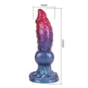 Power Monsters - Eldritch Sentinel - Monster Dildo - 24 Cm - Czerwony/niebieski/fioletowy - Erotiekvoordeel.nl