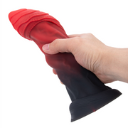 Power Monsters - Infernal Goliath - Monster-Dildo - 25 cm - Schwarz/Rot - Erotiekvoordeel.nl