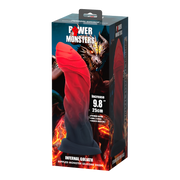 Power Monsters - Infernal Goliath - Monster-Dildo - 25 cm - Schwarz/Rot - Erotiekvoordeel.nl