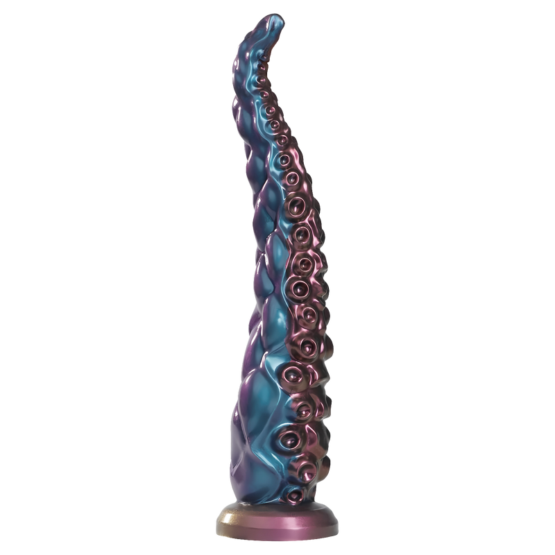 Power Monsters - Maelstrom Beastlord - Consolador con tentáculos - Azul/Morado/Dorado-Erotiekvoordeel.nl