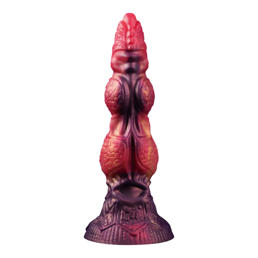 Power Monsters - Savage BeastLord - Monster Dildo - 24 cm - Orange/Red/Gold-Erotiekvoordeel.nl