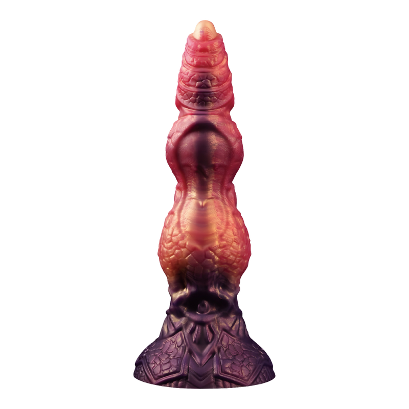 Power Monsters - Savage BeastLord - Monster Dildo - 24 cm - Orange/Red/Gold-Erotiekvoordeel.nl