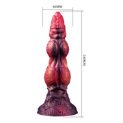 Power Monsters - Savage BeastLord - Monster Dildo - 24 cm - Orange/Red/Gold-Erotiekvoordeel.nl