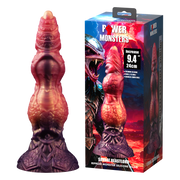 Power Monsters - Savage BeastLord - Monster Dildo - 24 cm - Orange/Red/Gold-Erotiekvoordeel.nl