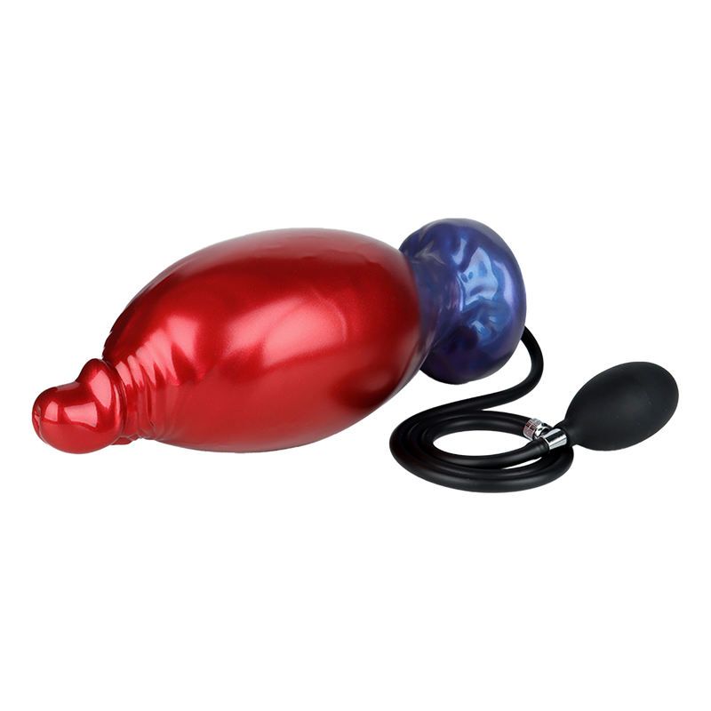 Power Monsters - Shadow Behemoth - Dildo gonfiabile gigante - 22 cm - Rosso/Blu - Erotiekvoordeel.nl