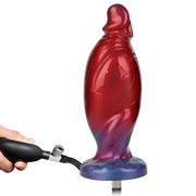 Power Monsters - Shadow Behemoth - Dildo gonfiabile gigante - 22 cm - Rosso/Blu - Erotiekvoordeel.nl