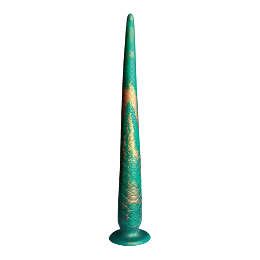 Power Monsters - Verdant Titan - Dildo Mythical Tail - Zielone/Złote - Erotiekvoordeel.nl