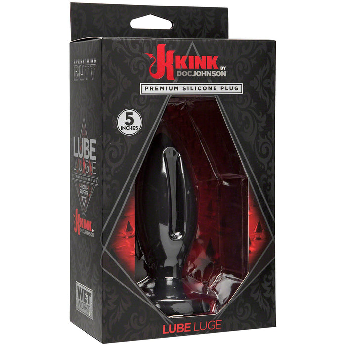 Premium Silicone Lube Luge Plug 13 cm. (5 inch) Black [D]-Erotiekvoordeel.nl