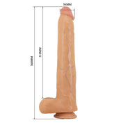 Pretty Love - Ansel - Gode géant - TPE - 36 cm - Teinte peau claire - Erotiekvoordeel.nl