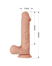 Pretty Love - Bergrisi - Dildo - Realistische Vibrerende Dildo - Lengte 26 cm - Met Afstandsbediening - Lichte Huidskleur - Geeft Levensechte Ervaring-Erotiekvoordeel.nl