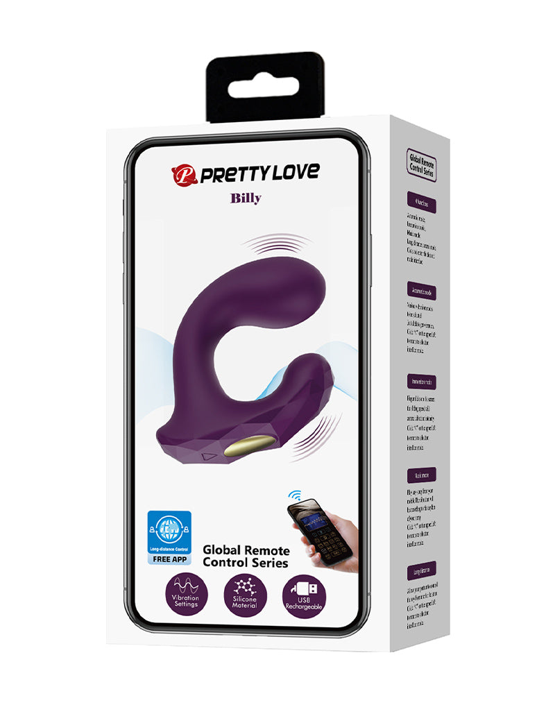 Pretty Love - Billy - Vibrador para el punto G - Control por app - Para parejas - Erotiekvoordeel.nl