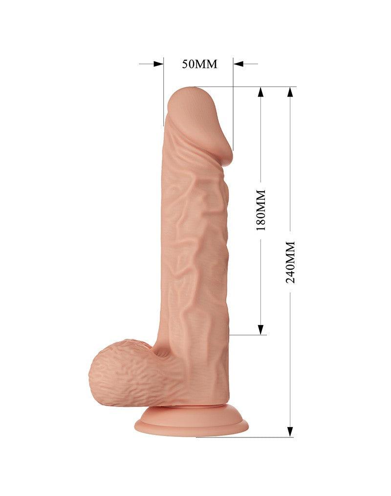 Pretty Love - Buraq - Dildo - Realistische Vibrerende Dildo - Lengte 24 cm - Met Afstandsbediening - Lichte Huidskleur - Geeft Levensechte Ervaring-Erotiekvoordeel.nl