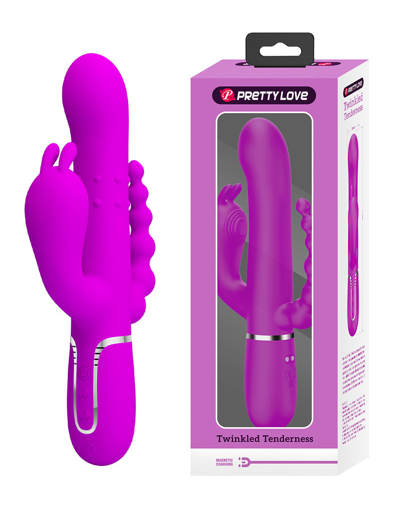 Pretty Love - Cammy - Vibratore triplo - DiepRosa-Erotiekvoordeel.nl