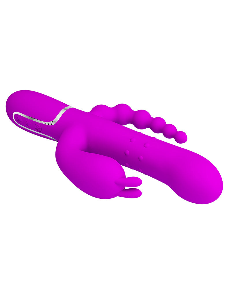 Pretty Love - Cammy - Vibratore triplo - Rosa intenso - Erotiekvoordeel.nl