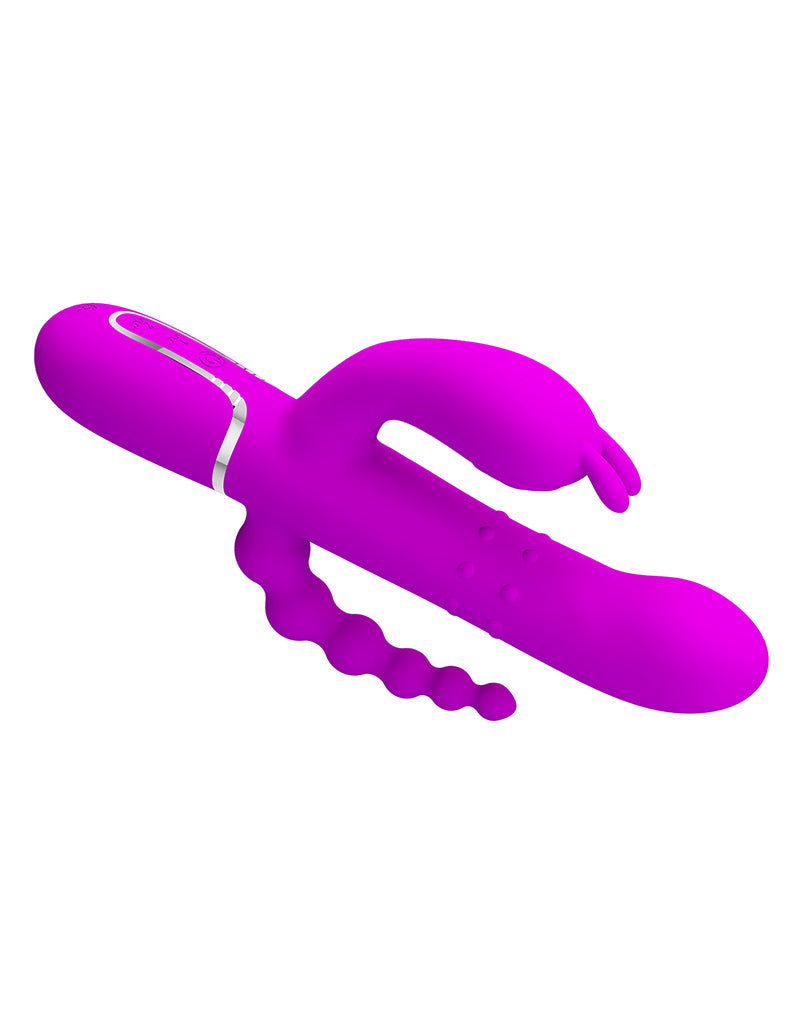 Pretty Love - Cammy - Vibratore triplo - Rosa intenso - Erotiekvoordeel.nl