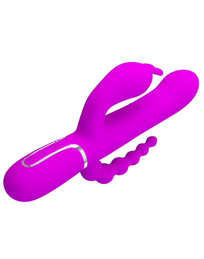 Pretty Love - Cammy - Vibratore triplo - DiepRosa-Erotiekvoordeel.nl