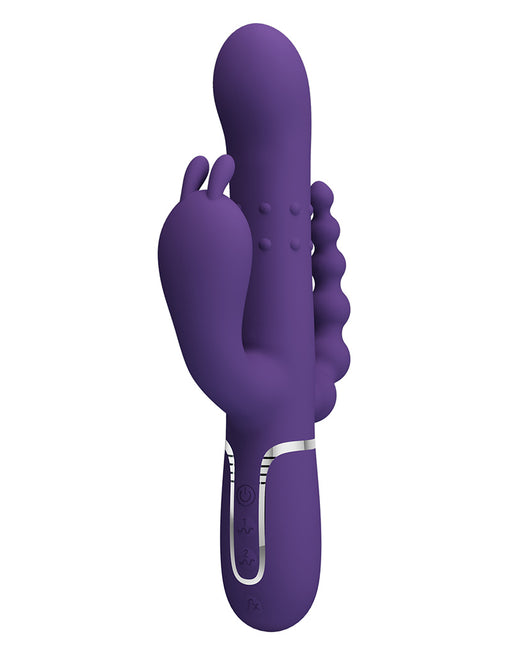 Pretty Love - Cammy - Vibrador triple - Morado-Erotiekvoordeel.nl