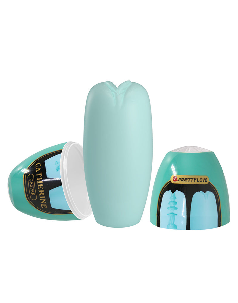 Pretty Love - Catherine Caspar - Mini Masturbador - Azul claro-Erotiekvoordeel.nl