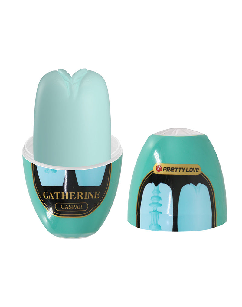 Pretty Love - Catherine Caspar - Mini Masturbador - Azul claro-Erotiekvoordeel.nl