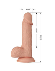Pretty Love - Catoblepas - Dildo realistico - 20,6 x 4,4 cm - Colore pelle chiaro - Erotiekvoordeel.nl