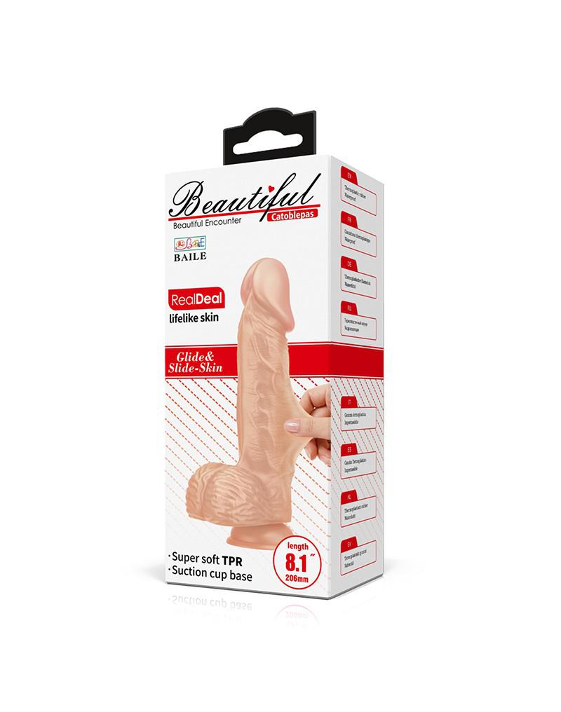 Pretty Love - Catoblepas - Dildo realistico - 20, 6 x 4,4 cm - Colore pelle chiaro-Erotiekvoordeel.nl