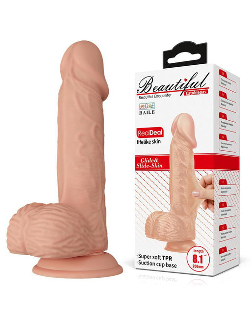 Pretty Love - Catoblepas - Realistyczny Dildo - 20,6 X 4,4 Cm - Jasny Odcień Skóry-Erotiekvoordeel.nl