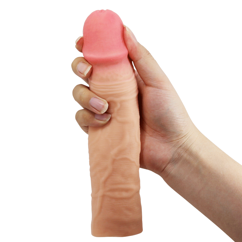 Pretty Love - Chelsey - Realistische Penis Sleeve - 225mm - Lichte Huidskleur-Erotiekvoordeel.nl