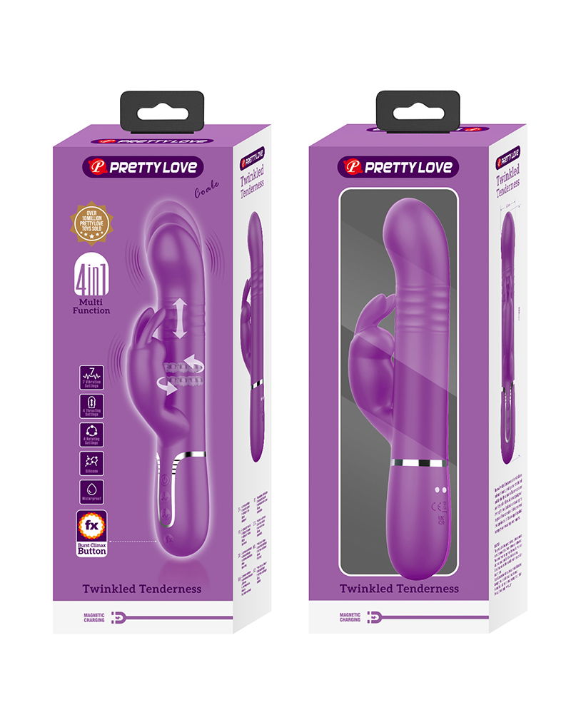 Pretty Love - Coale - Vibromasseur Rabbit - Violet - Erotiekvoordeel.nl