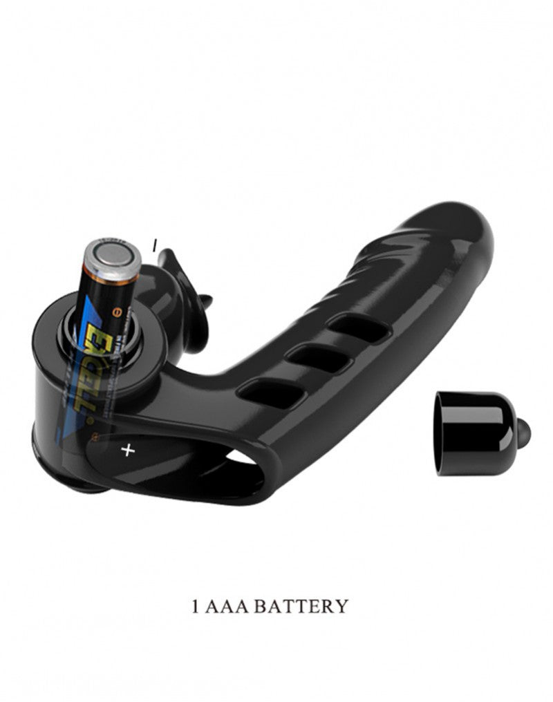 Pretty Love - Corbin - Vinger Vibrator - Zwart-Erotiekvoordeel.nl