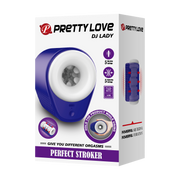 Pretty Love - DJ Lady - Squeezing Perfect Stroker - Niebieski/Biały - Erotiekvoordeel.nl