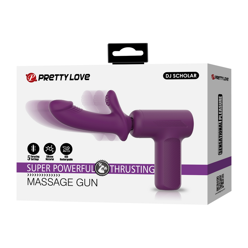 Pretty Love - DJ Scholar - Thrusting Massager - Purple-Erotiekvoordeel.nl