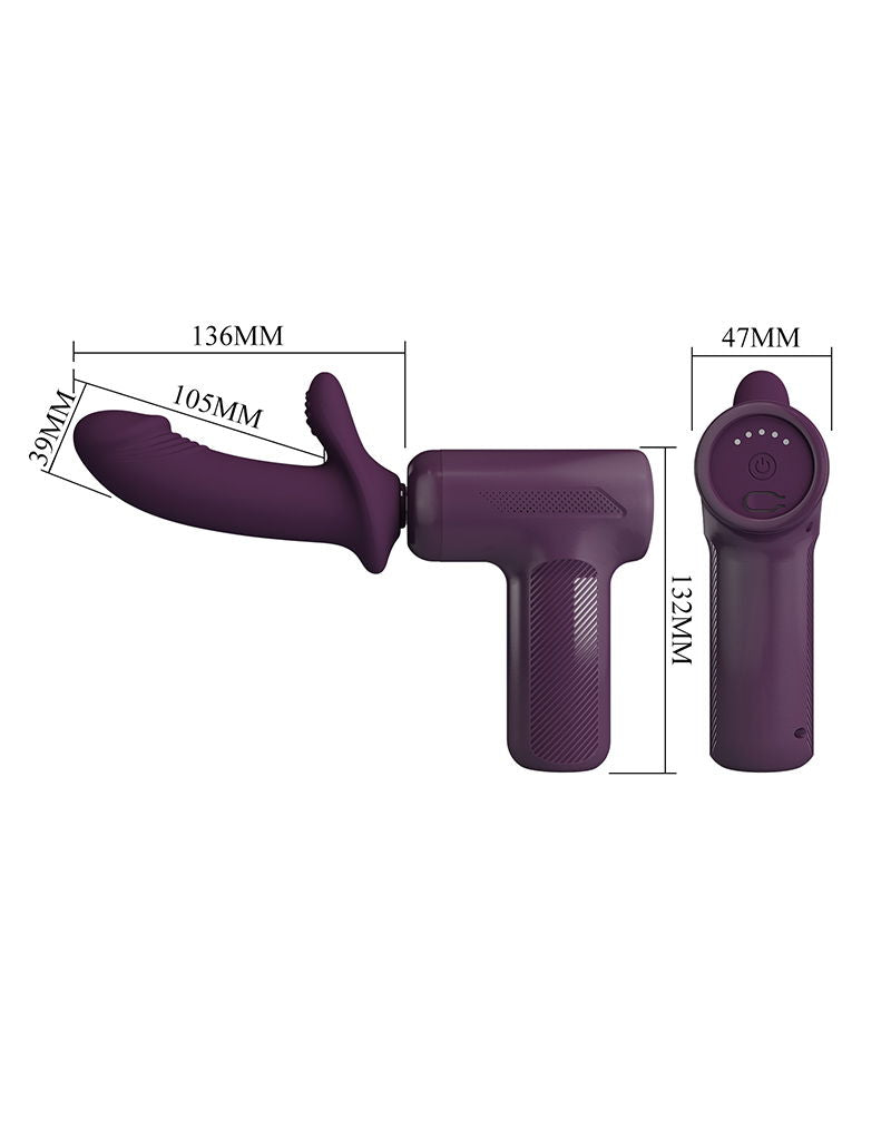Pretty Love - DJ Scholar - Thrusting Massager - Purple-Erotiekvoordeel.nl