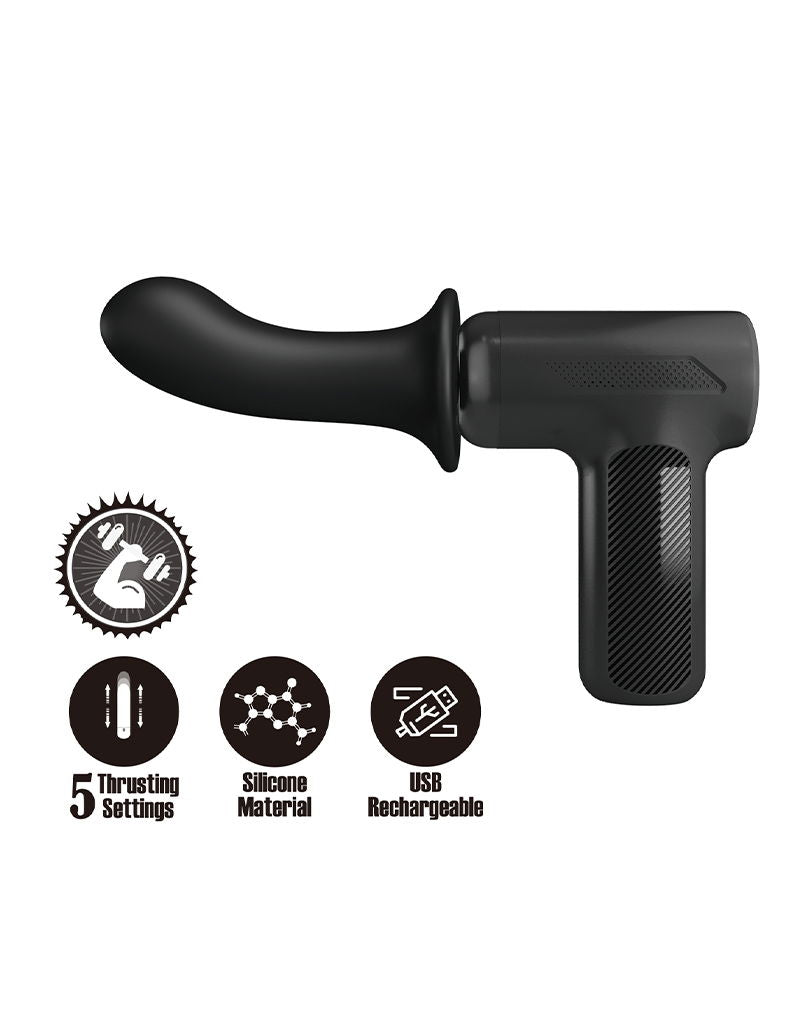 Pretty Love - DJ Scholar - Thrusting Massager - Black-Erotiekvoordeel.nl