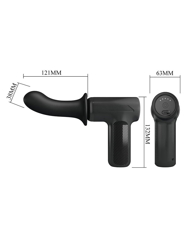 Pretty Love - DJ Scholar - Thrusting Massager - Black-Erotiekvoordeel.nl