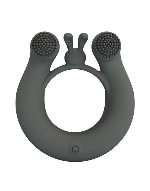 Pretty Love - Dahlia - Master Vibrating Cock Ring - Gray-Erotiekvoordeel.nl