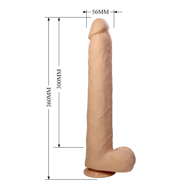 Pretty Love - Dany - Dildo Super Grande - 36 cm - Colore Pelle Chiaro-Erotiekvoordeel.nl