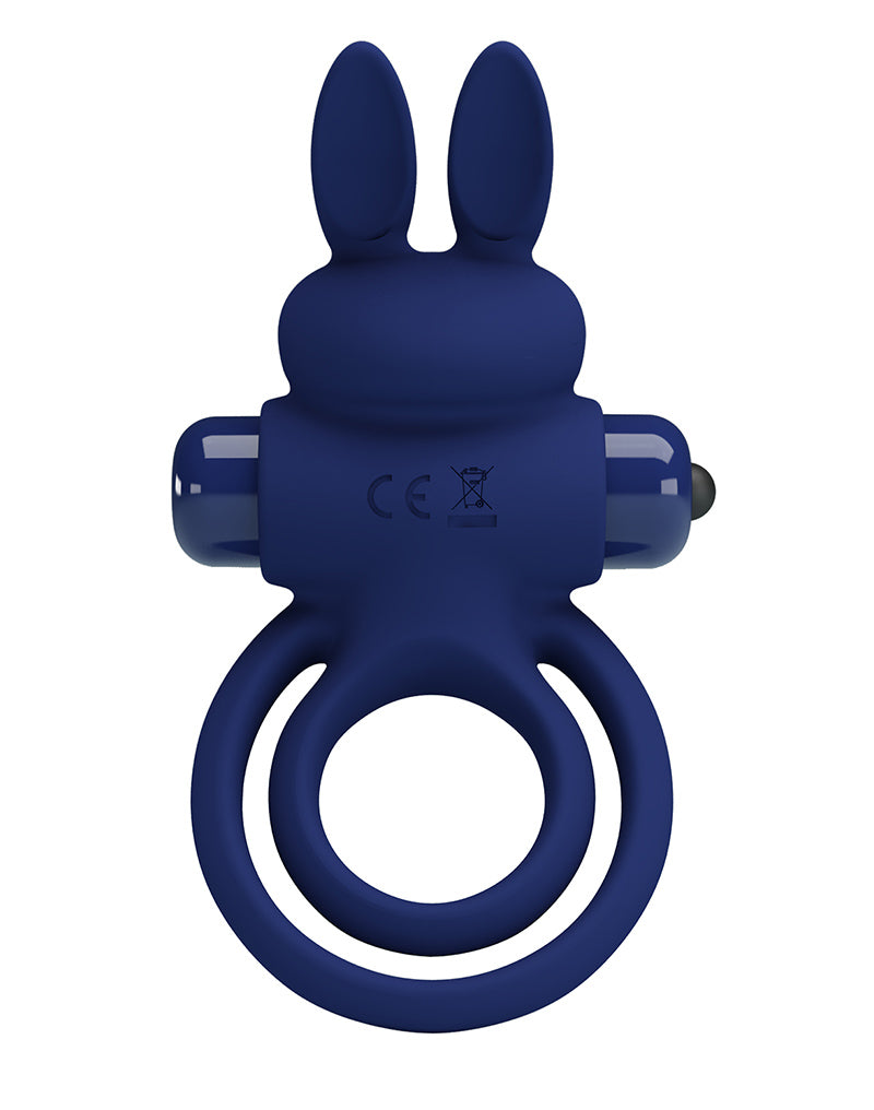 Pretty Love - Darey - Rabbit Cock Ring - Dark Blue-Erotiekvoordeel.nl