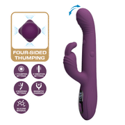 Pretty Love - Dee - Rabbit-Vibrator mit LED-Display - Violet-Erotiekvoordeel.nl