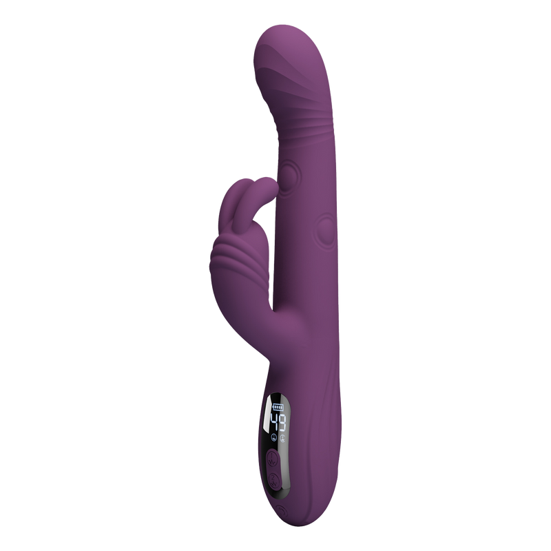Pretty Love - Dee - Rabbit-Vibrator mit LED-Display - Lila - Erotiekvoordeel.nl