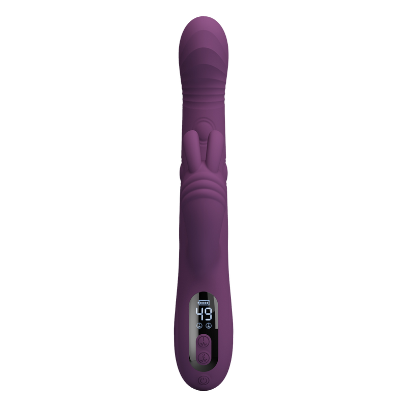 Pretty Love - Dee - Rabbit-Vibrator mit LED-Display - Lila - Erotiekvoordeel.nl