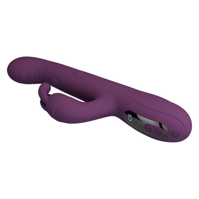 Pretty Love - Dee - Rabbit-Vibrator mit LED-Display - Lila - Erotiekvoordeel.nl