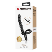 Pretty Love - Dillion - Anillo para el pene con bolas anales - Negro - Erotiekvoordeel.nl