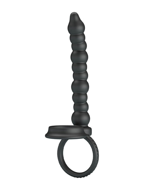 Pretty Love - Dillion - Anal Bead Cock Ring - Black-Erotiekvoordeel.nl